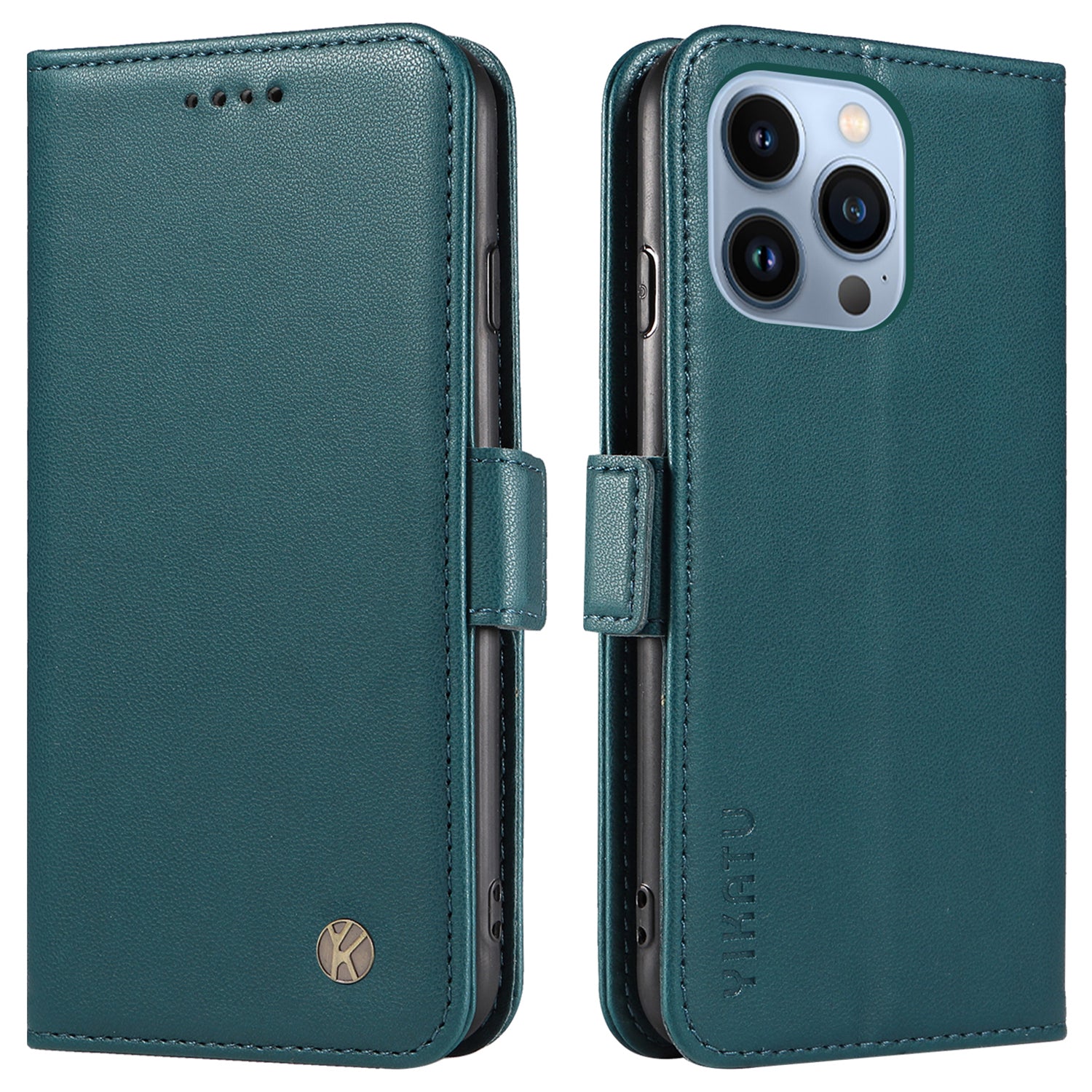 YIKATU YK-003 Anti-ridse flip-cover til iPhone 13 Pro Max 6,7 tommer PU-læderstativ Telefonpung-etui YIKATU YK-003 Anti-ridse flip-cover til iPhone 13 Pro Max 6,7 tommer PU-læderstativ Telefonpung-etui
